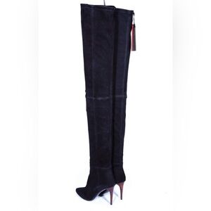 Balmain X H&M thigh high boots suede sz 38 7.5